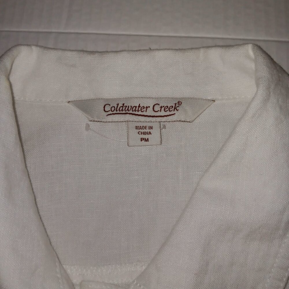 COLDWATER CREEK LINEN LIGHTWEIGHT JACKET - Picture 6 of 13